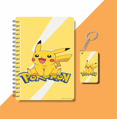 craft maniacs POKEMON 2023 NOTEBOOK COLLECTION A5 Note Book RULED 160 Pages(White)
