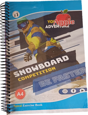 Anita Best Page Quality A4 Notebook Ruled 240 Pages(Multicolore)