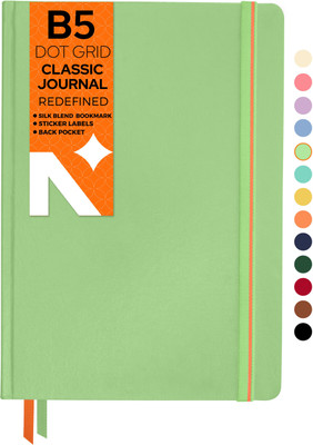 NEORAH Dot Grid Journal Notebook B5 Journal Dot Grid 160 Pages(Light Green)