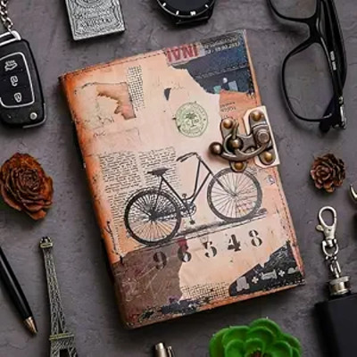 NIZAM HANDICRAFT Creative Hand Crafted A5 Notebook UNRULED 200 Pages(Multicolor)
