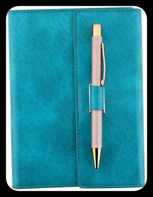 Family store Notebook with Exclusive Ball pen B5 Note Pad Ruled 160 Pages(Nature Green)