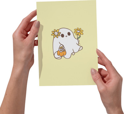 BlogPro Cute Doodle Print Soft Cover Diary Notebook A5 Diary Unruled 100 Pages(Light Yellow)