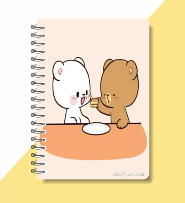 craft maniacs MILK & MOCHA 2023 COLLECTION A5 Notebook RULED 160 Pages(Multicolor)