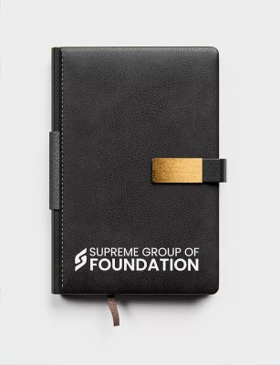 ARCPrint Premium Customised A5 Diary Lined 100 Pages(Black)