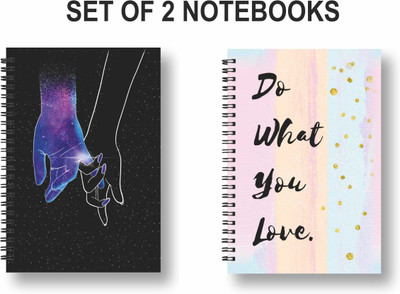 ROT RIX combo of 2 Notebooks A5 Diary Ruled 144 Pages(Multicolor, Pack of 2)