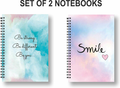 ROT RIX combo of 2 Notebooks A5 Diary Ruled 144 Pages(Multicolor, Pack of 2)