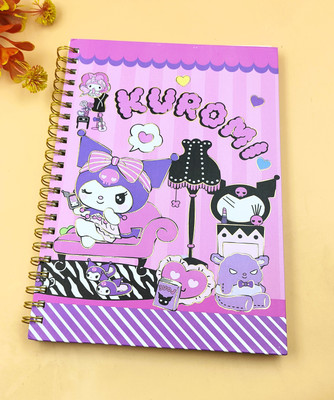 Paper Bear Kuromi A4 Notebook ruled 100 Pages(Pink)