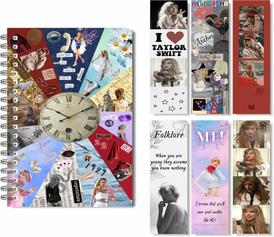 craft maniacs 2023 TAYLOR DIARY + FREEBIE COLLECTION A5 Notebook RULED 160 Pages(Multicolor)