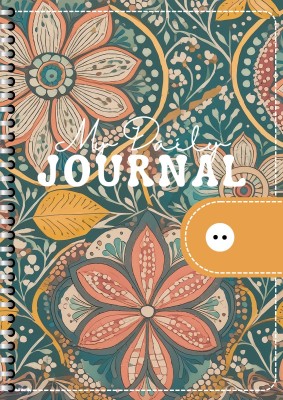 Scribble Handcrafted flower pattern Spiro Hard Bound Gift Doodle Diary A5 Diary Unruled 60 Pages(Multicolor, Green, Yellow, Red, White)