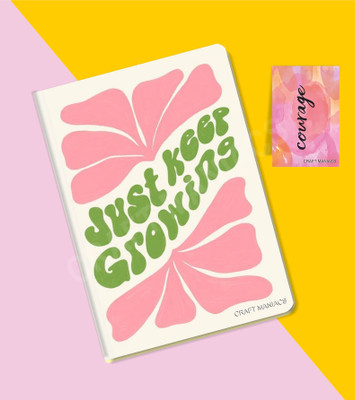 craft maniacs GLUEBIND DIARY A5 Diary RULED 100 Pages(Multicolor)