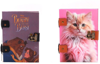 Rajshrey handicrafts Journal Diary A5 Diary Unruled 200 Pages(Multicolor, Pack of 2)