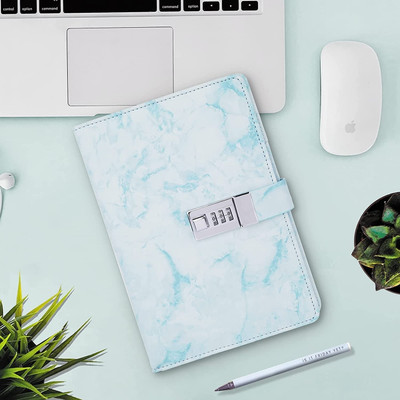 AQUABUCKET To do List Regular Diary Single Ruled 192 Pages(Blue Marble)