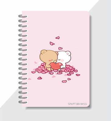 craft maniacs MILK & MOCHA 2023 COLLECTION A5 Notebook RULED 160 Pages(Multicolor)