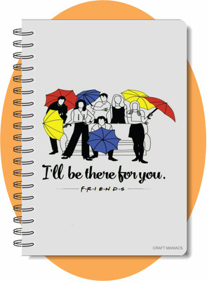 craft maniacs FRIENDS BEST COLLECTION A5 Notebook RULED 160 Pages(Pink)