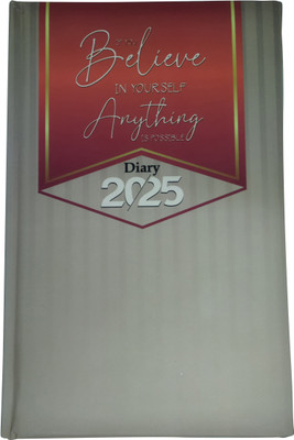 Pixel Green A5 Diary Year 2025 Ruled 368 pages Sunday Separate Multicolor 204 Pages(Gray)