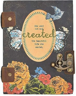 NIZAM HANDICRAFT Creative Hand Crafted A5 Notebook UNRULED 200 Pages(Multicolor)