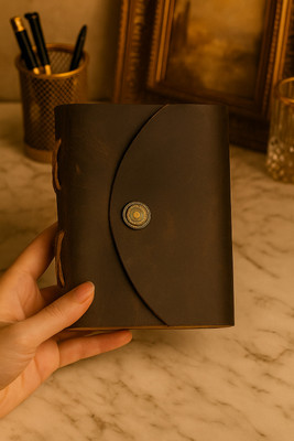 ALBILA HANDICRAFTS Handmade Pocket-size Diary Unruled 100 Pages(Vintage)