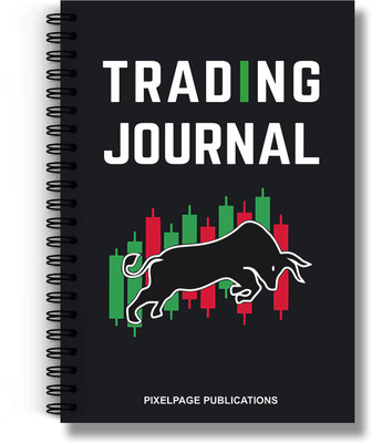 PIXELPAGE PUBLICATIONS Stockmarket Trading Journal Dairy spiral Notebook-Track, Analyze, Improve! A5 Journal Rule 144 Pages(Multicolor)
