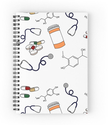 craft maniacs DOCTOR NURSE 2023 COLLECTION A5 Notebook RULED 160 Pages(Multicolor)