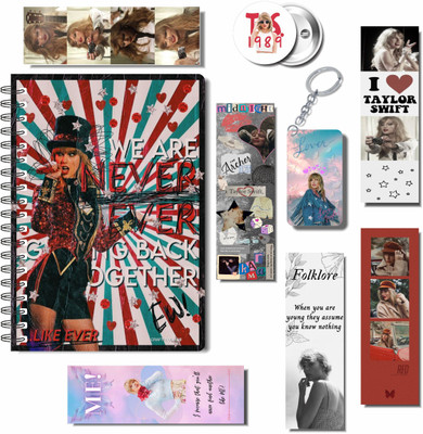 craft maniacs 2023 TAYLOR 3 FREEBIE COLLECTION A5 Notebook RULED 160 Pages(White, Pack of 3)