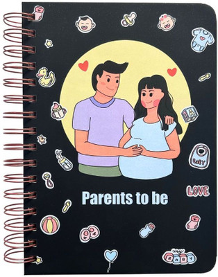Bop Canvases Pregnancy Diary A5 Diary Printed 180 Pages(Multicolor)