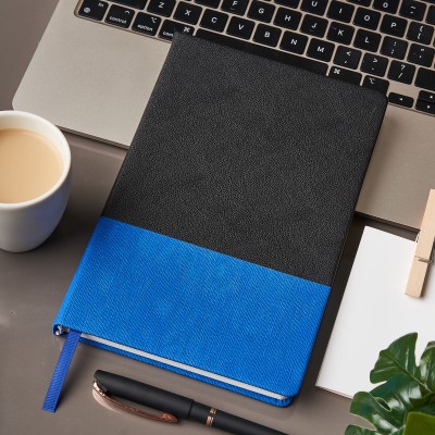 DOODLE CONNECT Executive Diary A5 Notebook Ruled 192 Pages(Bewick - Blue)