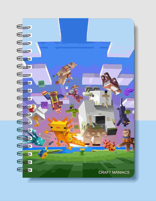 craft maniacs MINECRAFT DIARY A5 Diary RULED 120 Pages(Multicolor)