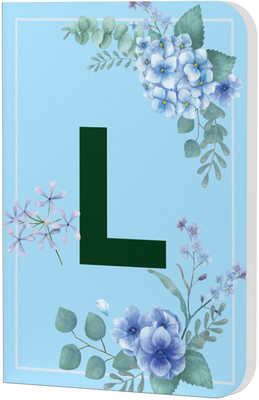 AccuPrints Initial L Premium Soft Bound Notebook A5 Diary Ruled 200 Pages(Alphabet-L)