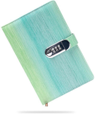 WROPZO PU Leather Diary with 3-Digit Combination Lock | Stylish Password Protected A5 Diary Ruled 200 Pages(Multicolor)