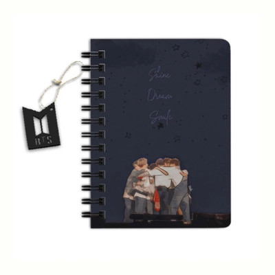 craft maniacs BTS 2023 NEW DIARY COLLECTION A5 Notebook RULED 160 Pages(White)