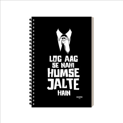 ESCAPER Dialogue Diary A5 Diary Ruled 160 Pages(Log Aag Se Nhi)