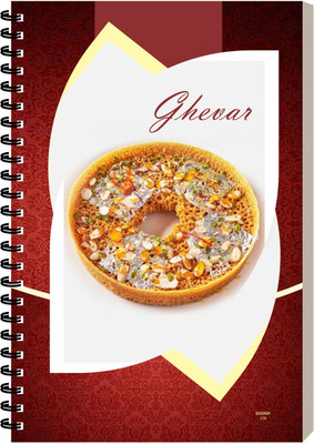 ESCAPER Ghevar Sweet Diary, Designer Notebook, Writing Notepad A5 Diary Ruled 160 Pages(Ghevar)