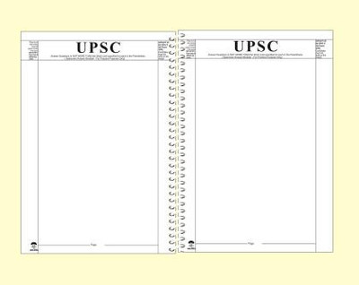 scruton upsc A4 Notebook unruled 200 Pages(White, Pack of 4)