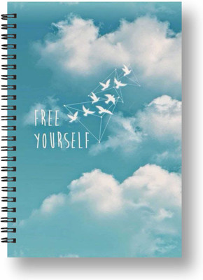 ROT RIX Notebook A5 Diary Ruled 144 Pages(Blue)