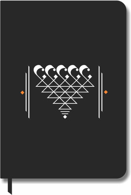 AKSHARYOGI Saraswati Diary Regular Notebook Ruled 80 Pages(Black)