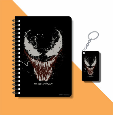 craft maniacs VENOM 2023 COLLECTION A5 Notebook RULED 160 Pages(Multicolor)