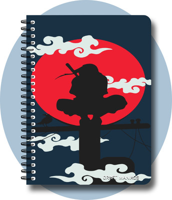 craft maniacs ITACHI UCHIHA DIARY A5 Notebook RULED 120 Pages(Multicolor)