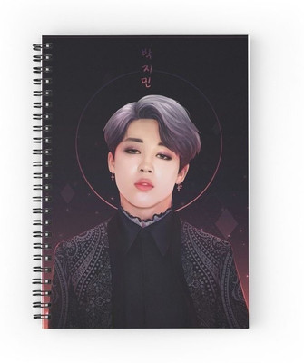 craft maniacs JIMIN DIARY A5 Notebook RULED 160 Pages(Multicolor)
