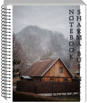 SHARMA BUSINESS Big A4 Spiral Unruled Notebook, 75 GSM Paper, Set of 1(Hut Two) A4 Notebook Unruled 200 Pages(White)