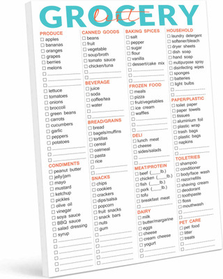 Inkdotpot Grocery list Planner Regular Planner Unruled 54 Pages(White)