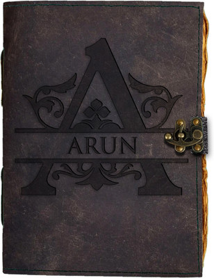 DI-KRAFT Handmade Classic Design Leather-ARUN Printed Diary A5 Diary Unruled 200 Pages(Brown 24)