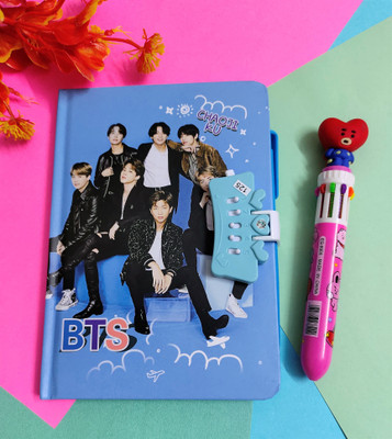 Paper Bear BT21 Regular Diary Designer 80 Pages(Light Blue, Pack of 2)