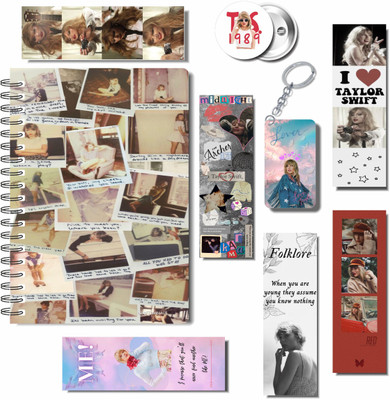 craft maniacs 2023 TAYLOR 3 FREEBIE COLLECTION A5 Diary RULED 160 Pages(White, Pack of 3)