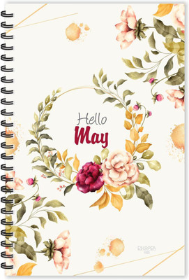 ESCAPER Floral Hello May Monthly Diary (Ruled-A5 Size), May Month diary, Notebook A5 Diary Ruled 160 Pages(Multicolor)