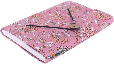 HOMESTIC Cardboard Travel Notebook A5 Diary Plain Page 100 Pages(Light Pink)
