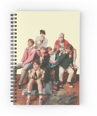 craft maniacs BTS 2023 DIARY A5 Notebook RULED 120 Pages(Multicolor)