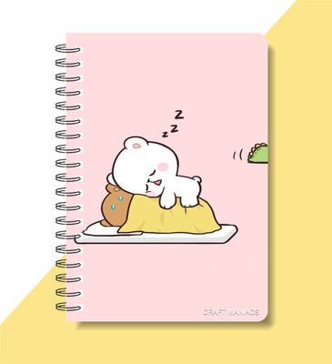 craft maniacs MILK & MOCHA 2023 COLLECTION A5 Notebook RULED 160 Pages(Multicolor)