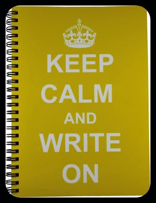 Nourish Keep Calm & Write On Yellow Ruled Pages_DRY A5 Diary Ruled 75 Pages(Yellow)