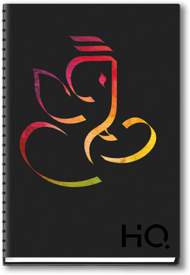 NAVNEET HQ My Notes (A6 Size) - Ganesha Series A6 Notebook Single Ruled 192 Pages(Black)