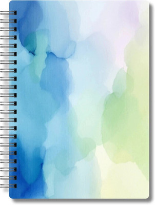 Artable A5 Ruled Notebook A5 Notebook Ruled 160 Pages(Blue, Light Blue, White, Green)